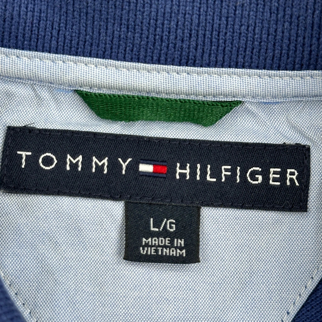 Tommy Hilfiger Polo Shirt - Large Blue Cotton - Image 3
