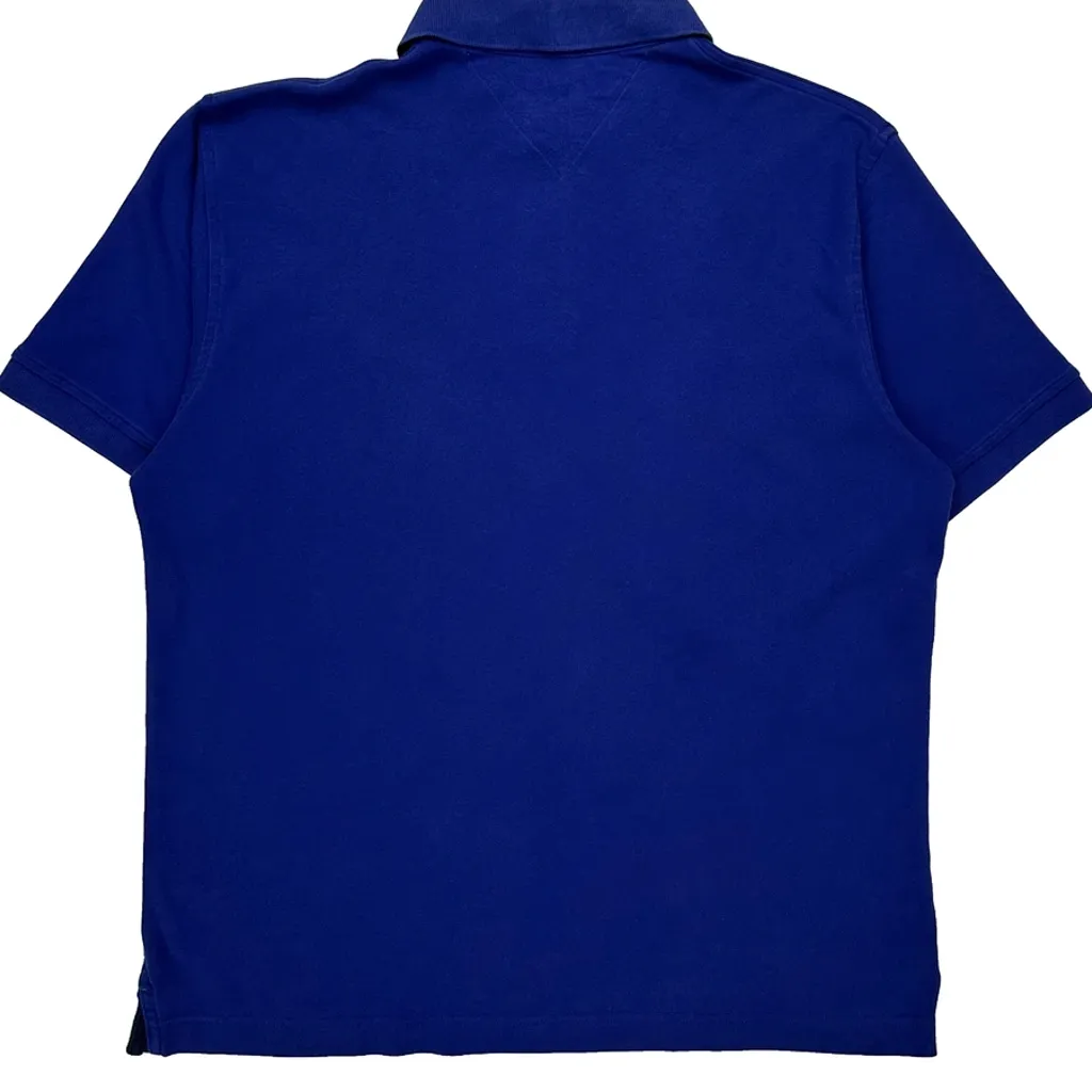 Tommy Hilfiger Polo Shirt - Large Blue Cotton - Image 6