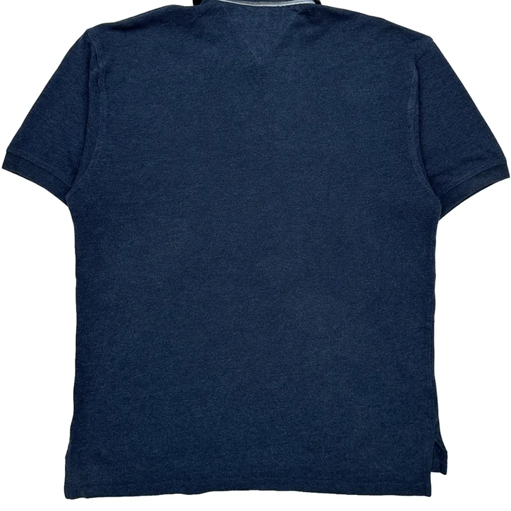 Tommy Hilfiger Polo Shirt - Large Blue Cotton - Image 7