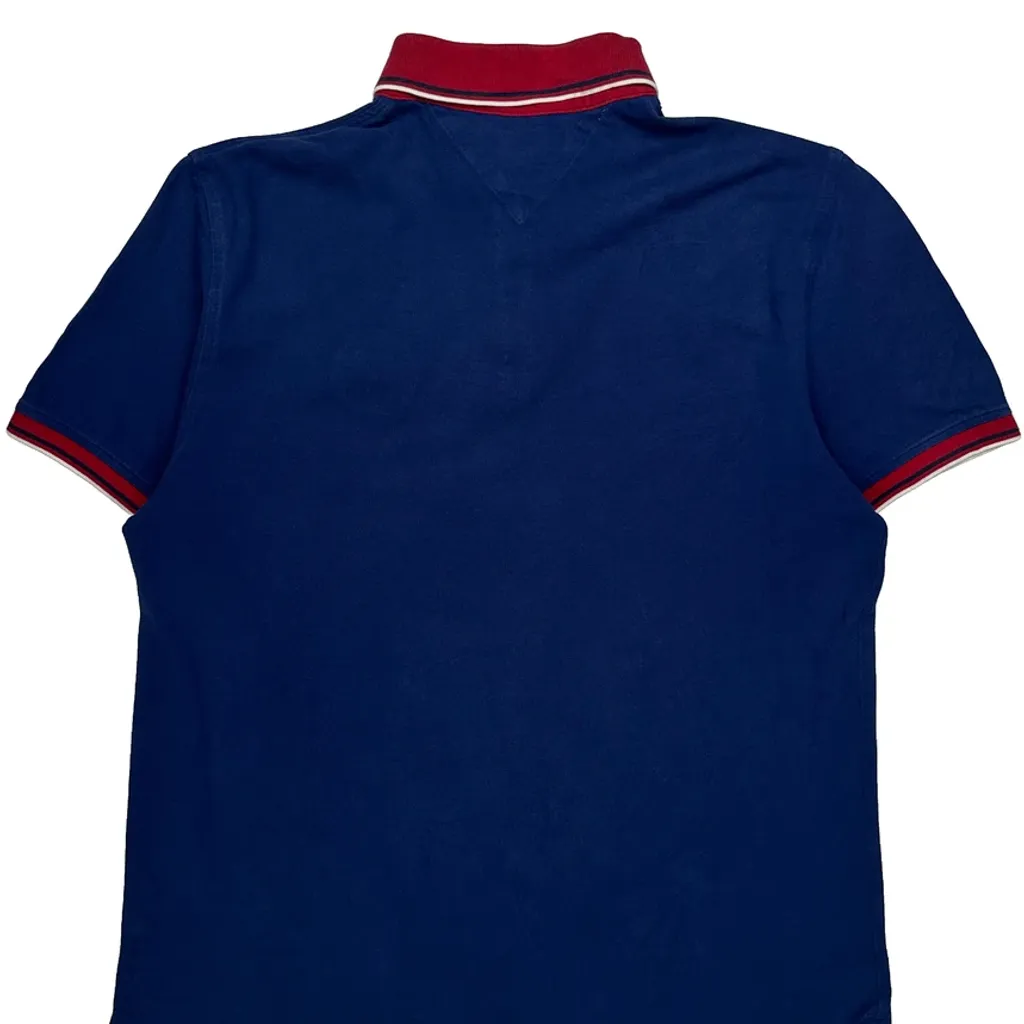 Tommy Hilfiger Polo Shirt - Large Blue Cotton - Image 6