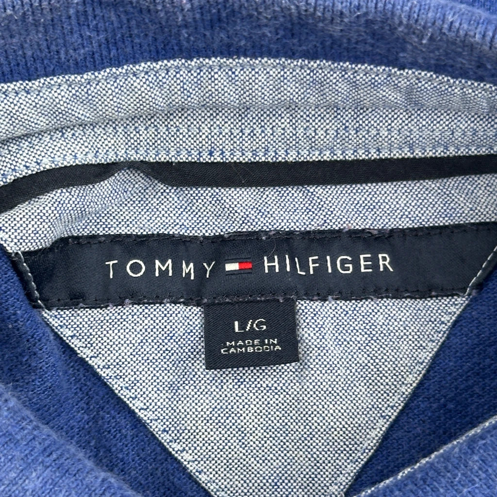 Tommy Hilfiger Polo Shirt - Large Blue Cotton - Image 3