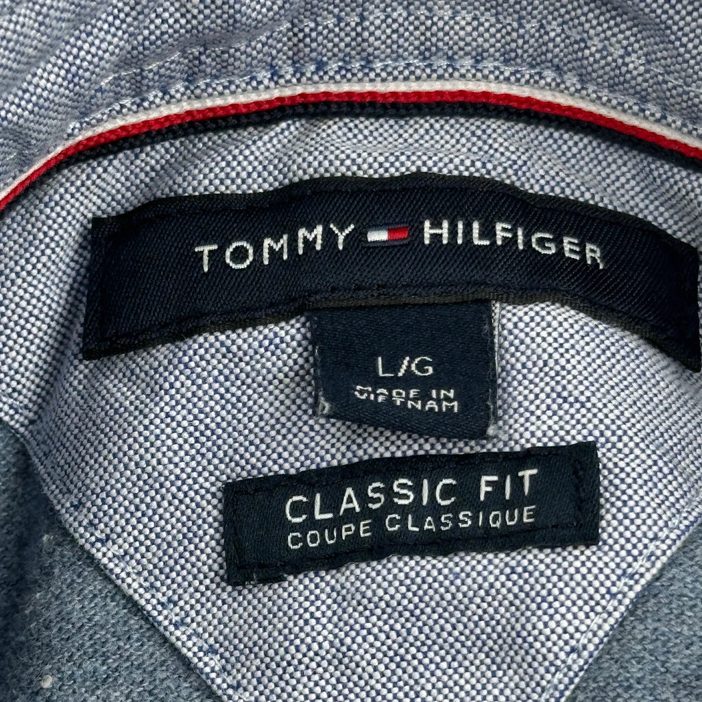 Tommy Hilfiger Polo Shirt - Large Blue Cotton - Image 3