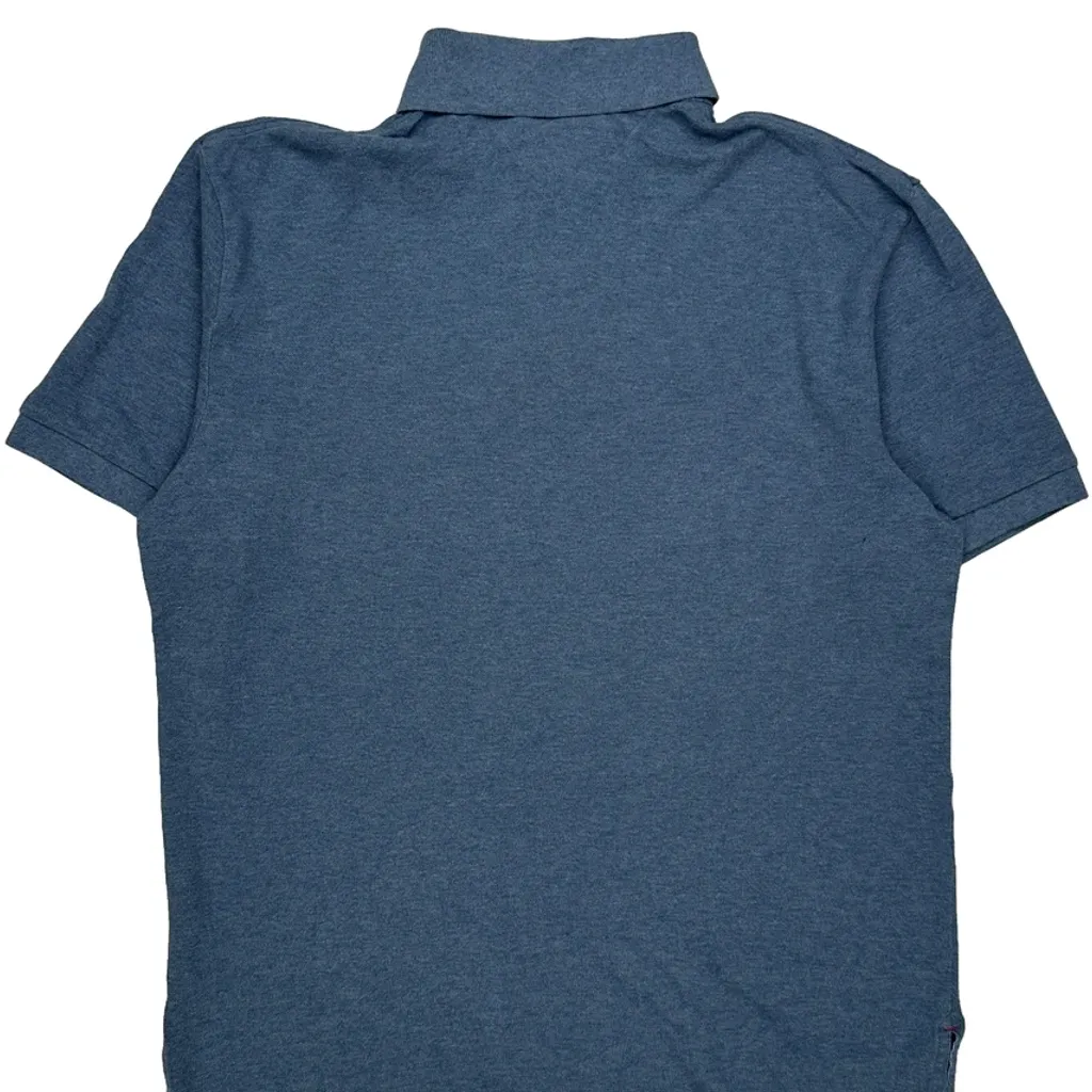 Tommy Hilfiger Polo Shirt - Large Blue Cotton - Image 7