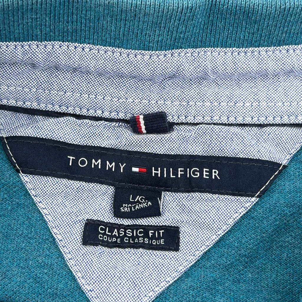 Tommy Hilfiger Polo Shirt - Large Blue Cotton - Image 3