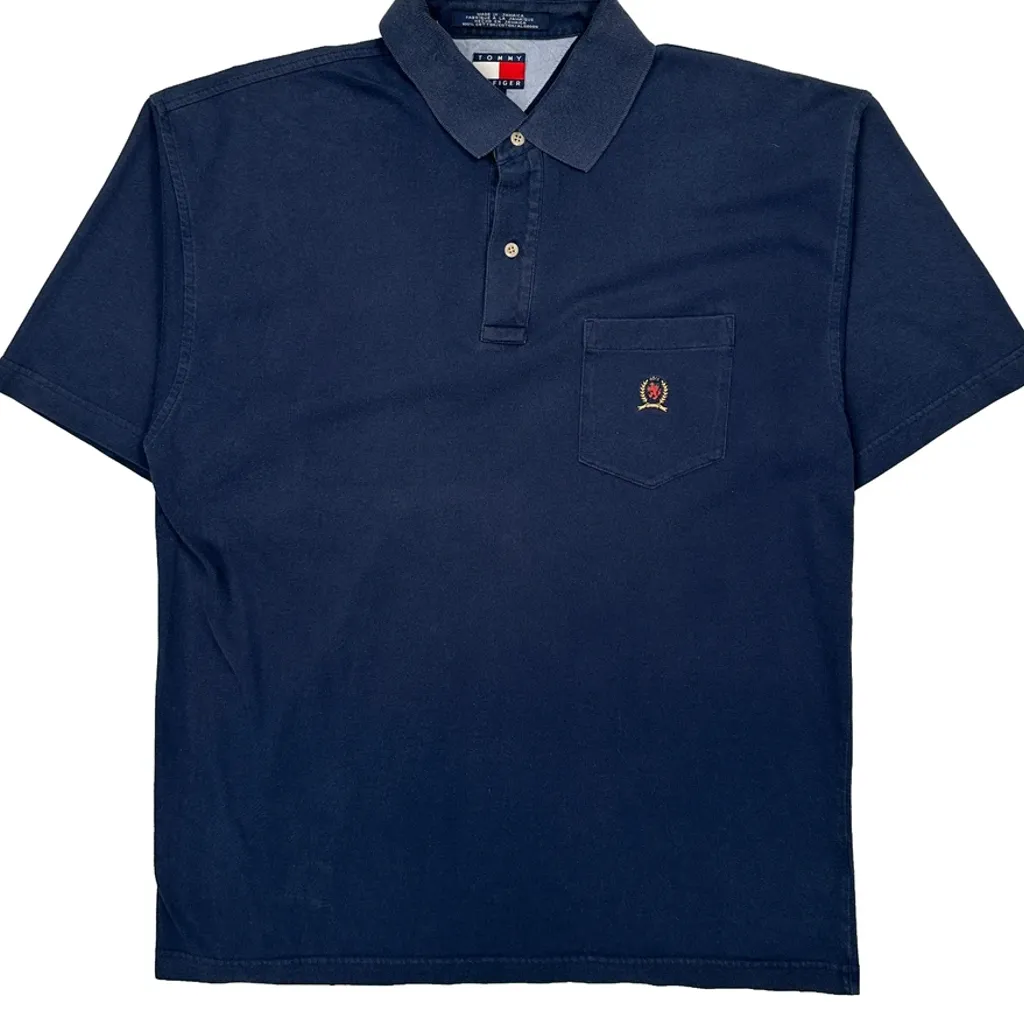 Tommy Hilfiger Polo Shirt - Large Blue Cotton - Image 4