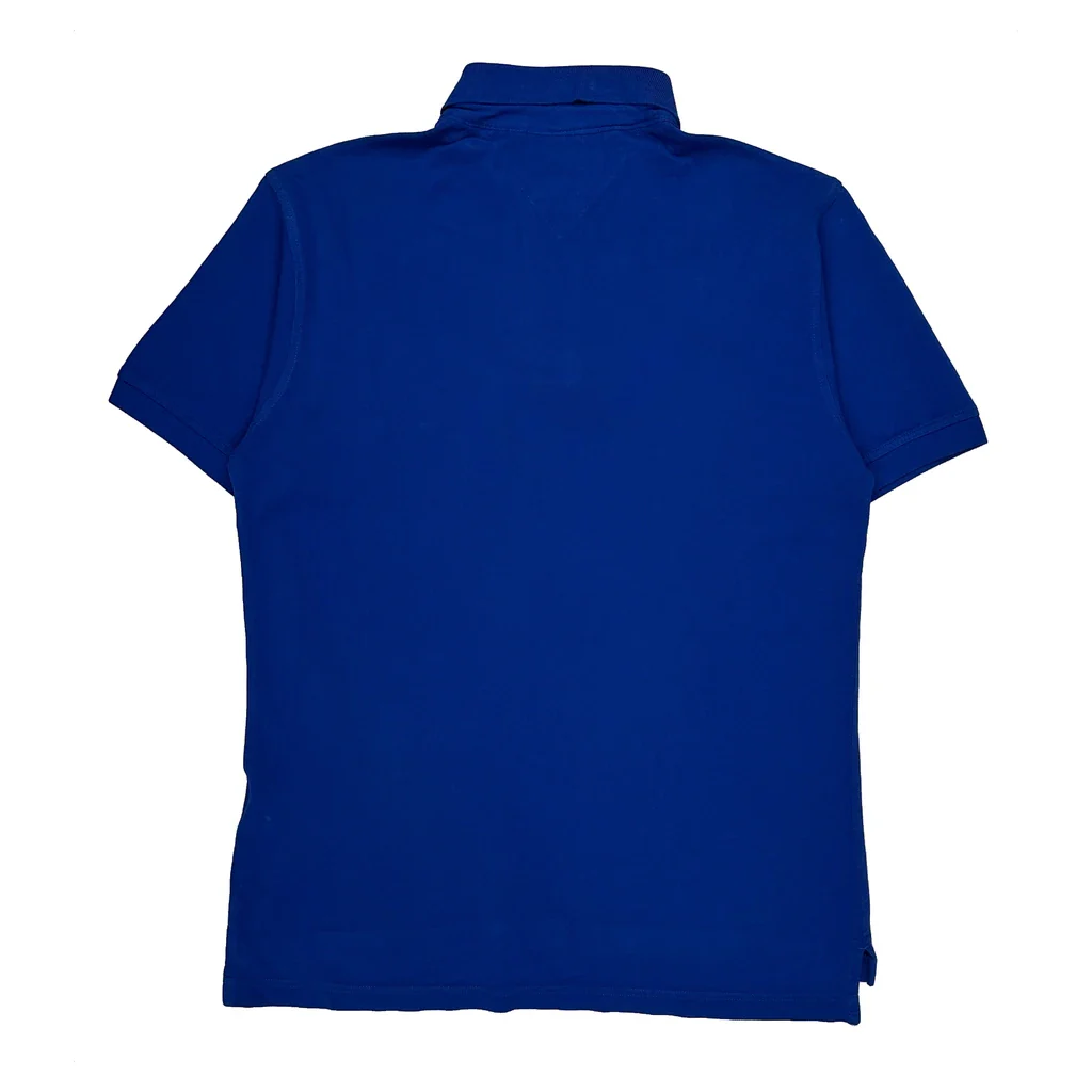 Tommy Hilfiger Polo Shirt - Medium Blue Cotton - Image 2