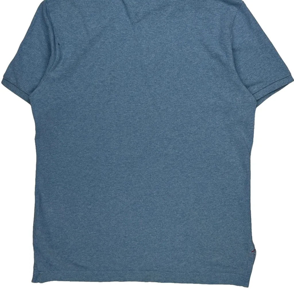 Tommy Hilfiger Polo Shirt - Medium Blue Cotton - Image 7