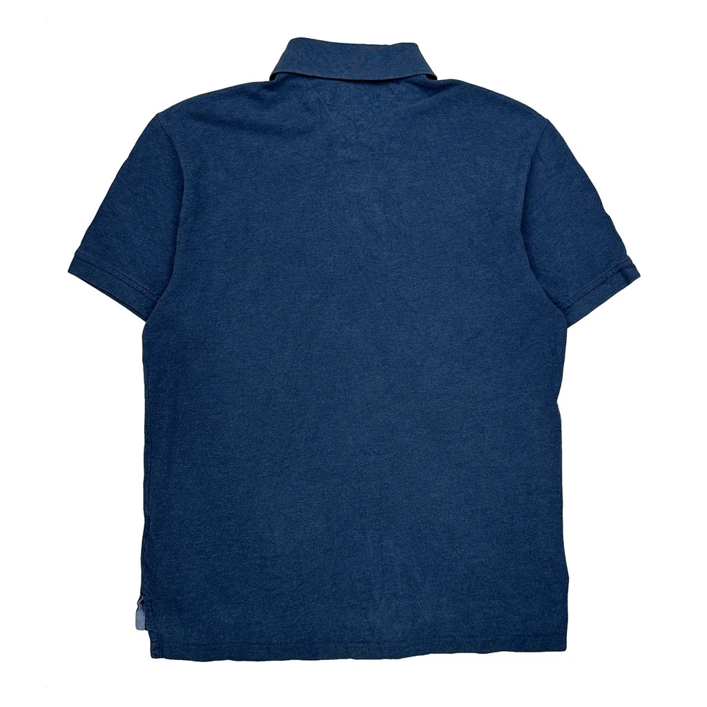 Tommy Hilfiger Polo Shirt - Medium Blue Cotton - Image 2