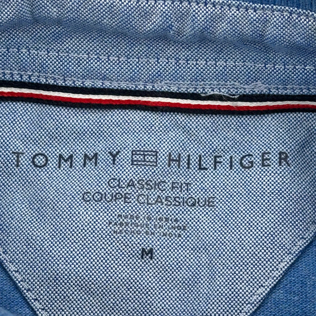 Tommy Hilfiger Polo Shirt - Medium Blue Cotton - Image 3