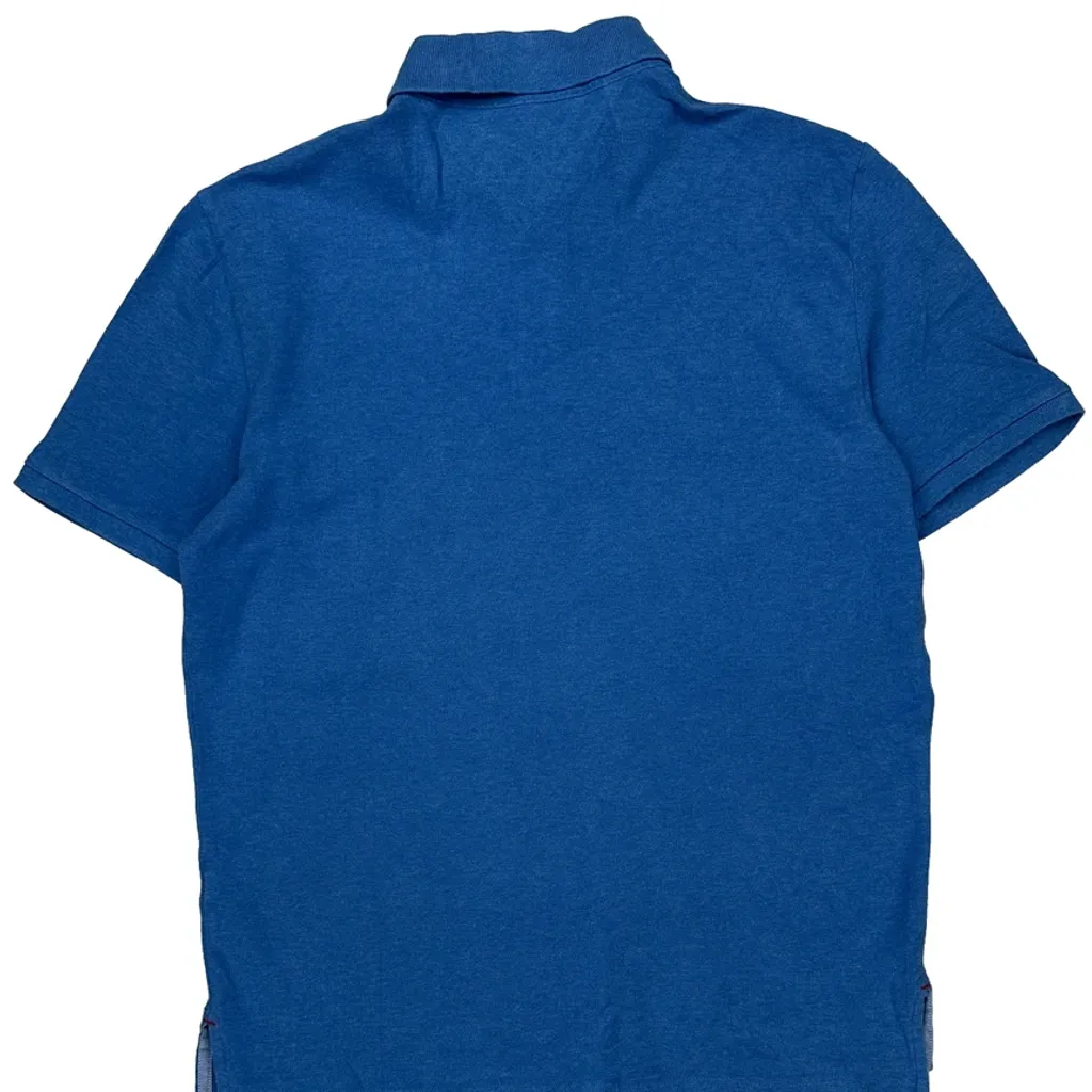 Tommy Hilfiger Polo Shirt - Medium Blue Cotton - Image 7