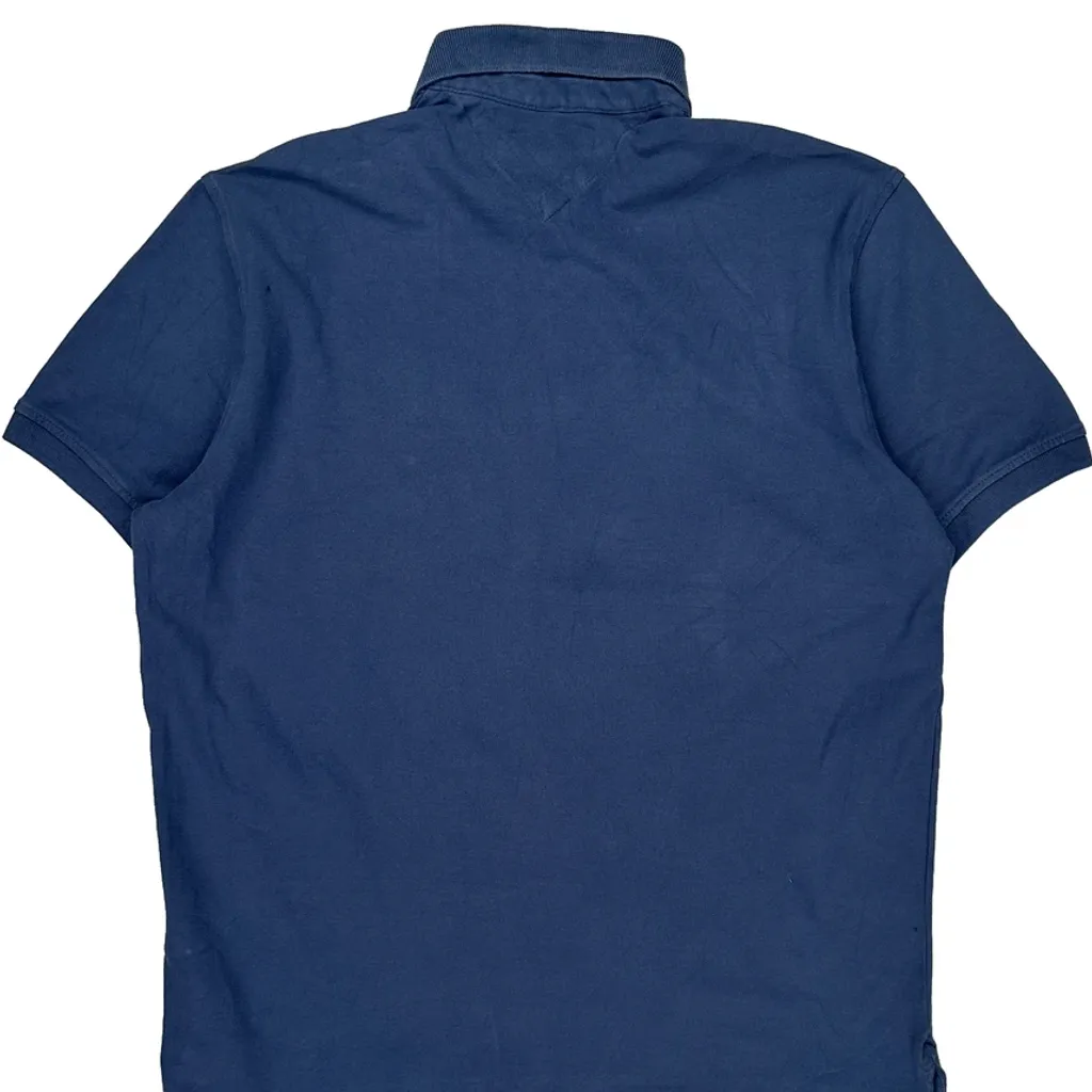 Tommy Hilfiger Polo Shirt - Medium Blue Cotton - Image 7