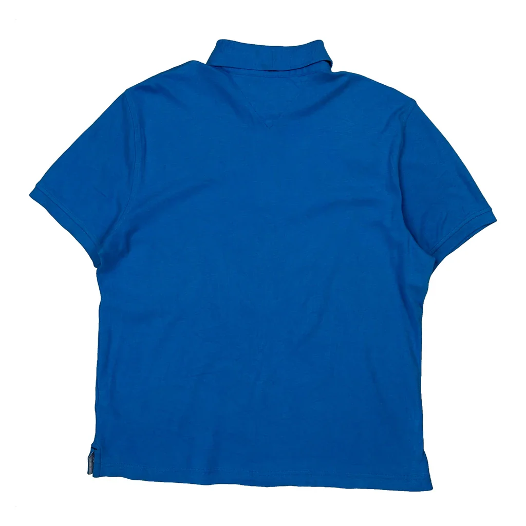 Tommy Hilfiger Polo Shirt - Medium Blue Cotton - Image 2