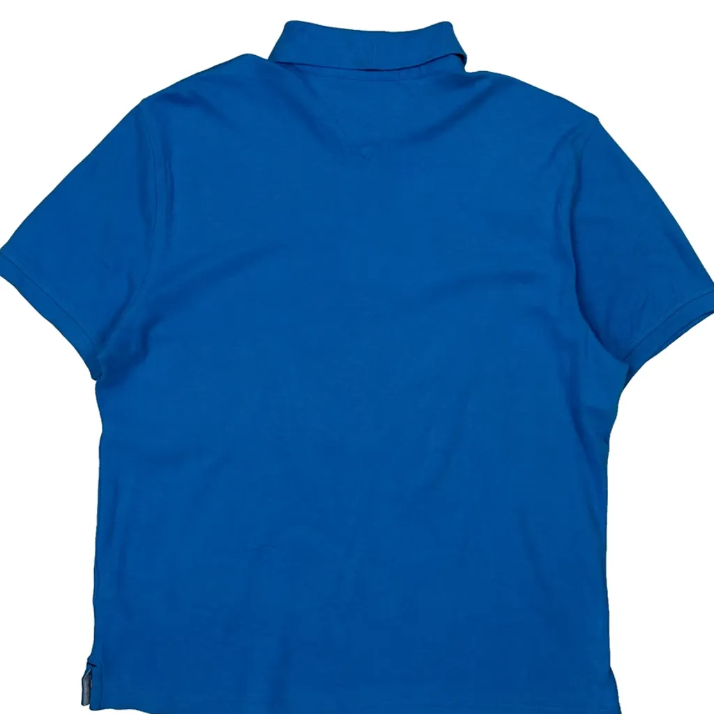 Tommy Hilfiger Polo Shirt - Medium Blue Cotton - Image 7