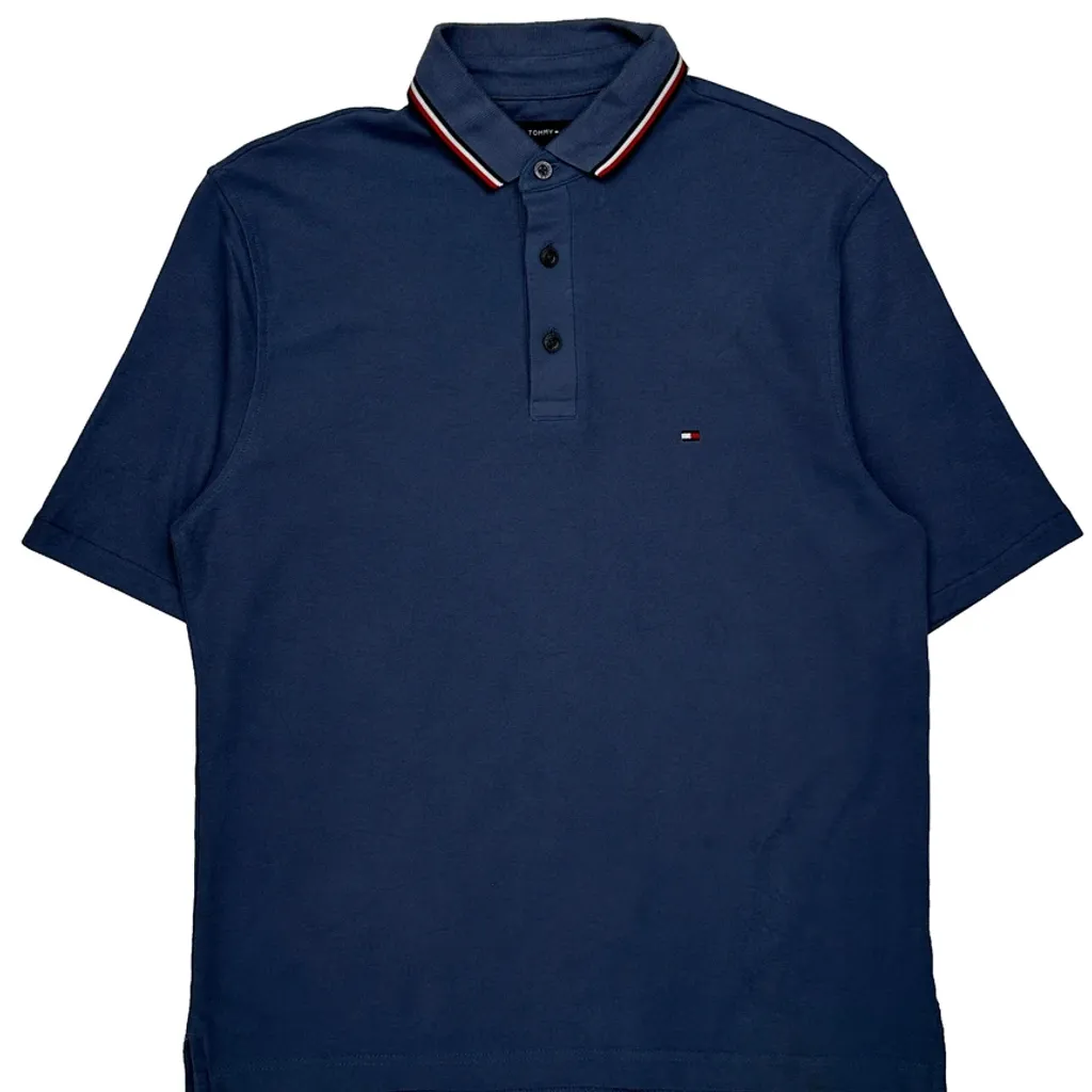 Tommy Hilfiger Polo Shirt - Small Blue Cotton - Image 4