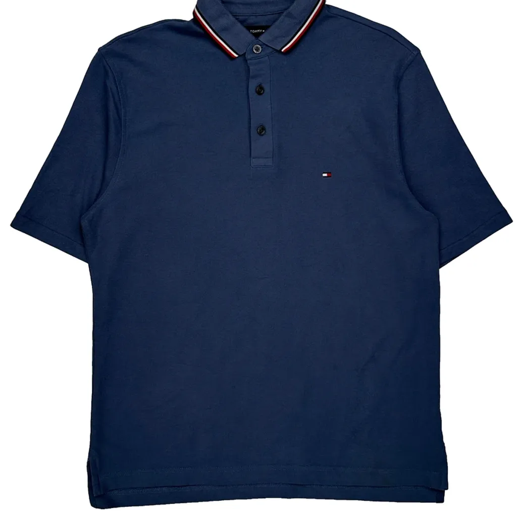 Tommy Hilfiger Polo Shirt - Small Blue Cotton - Image 5