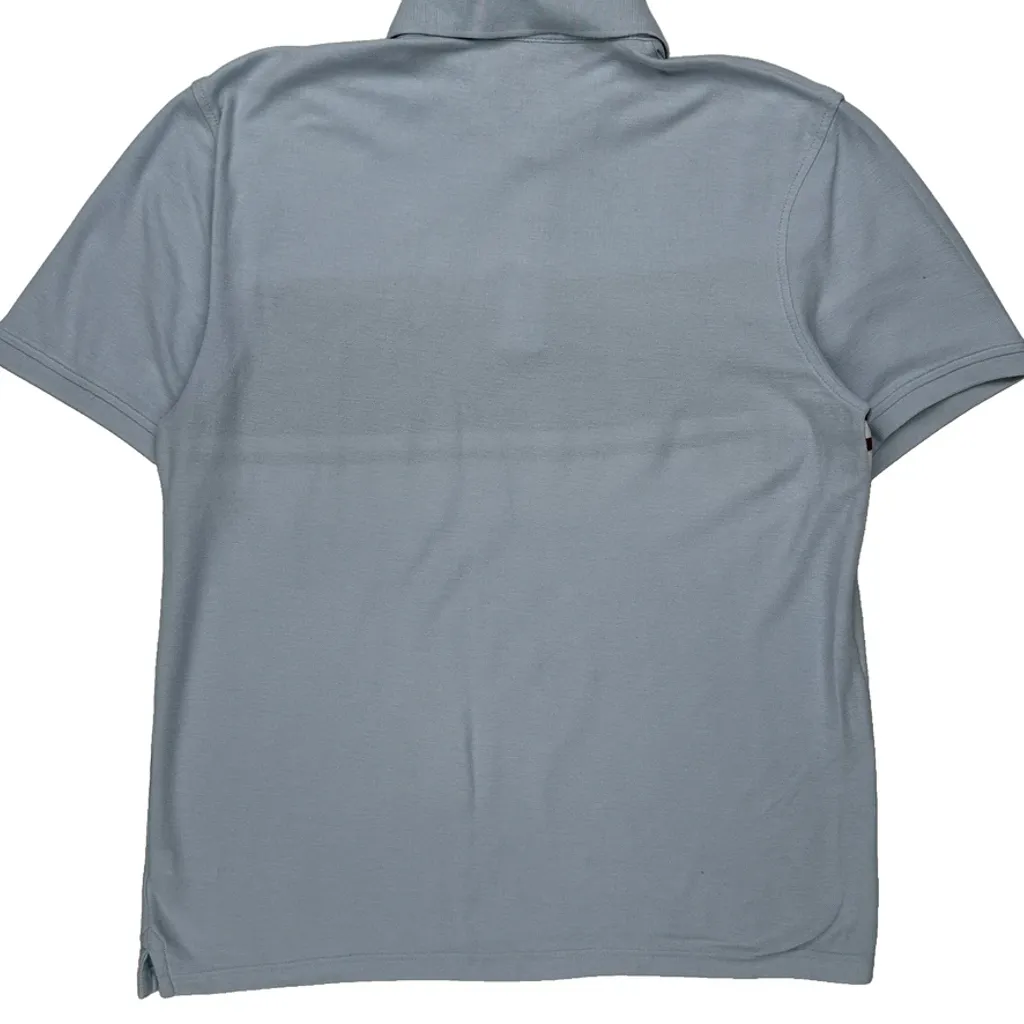 Tommy Hilfiger Striped Polo Shirt - XL Blue Cotton - Image 7