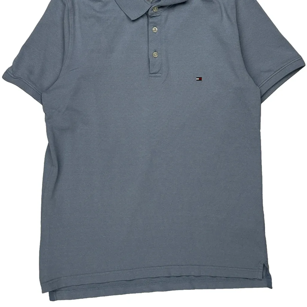 Tommy Hilfiger Slim Fit Polo Shirt - XL Blue Cotton - Image 4
