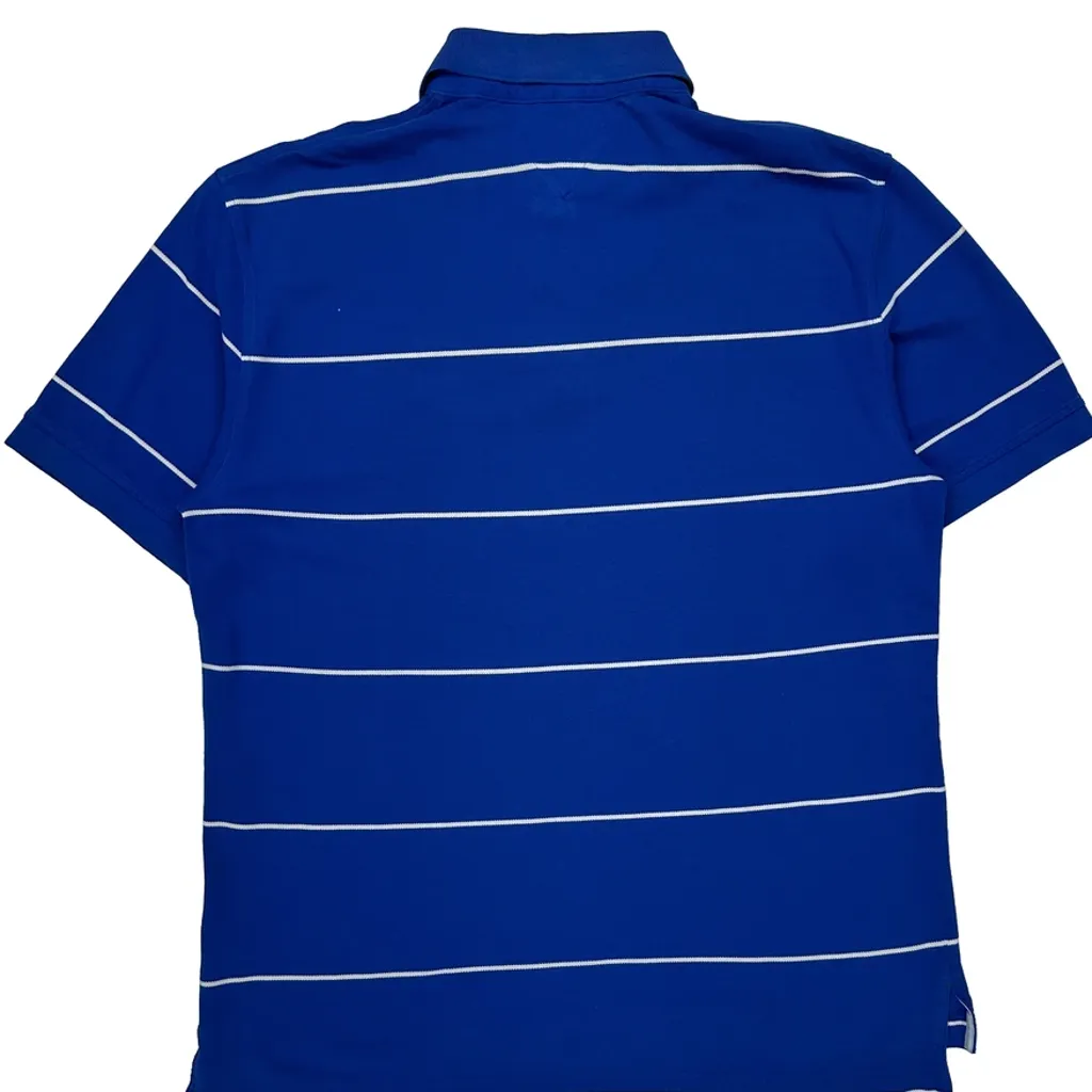Tommy Hilfiger Striped Polo Shirt - XL Blue Cotton - Image 6