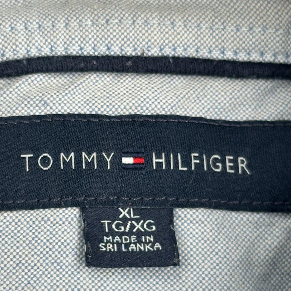 Tommy Hilfiger Polo Shirt - XL Blue Cotton - Image 3