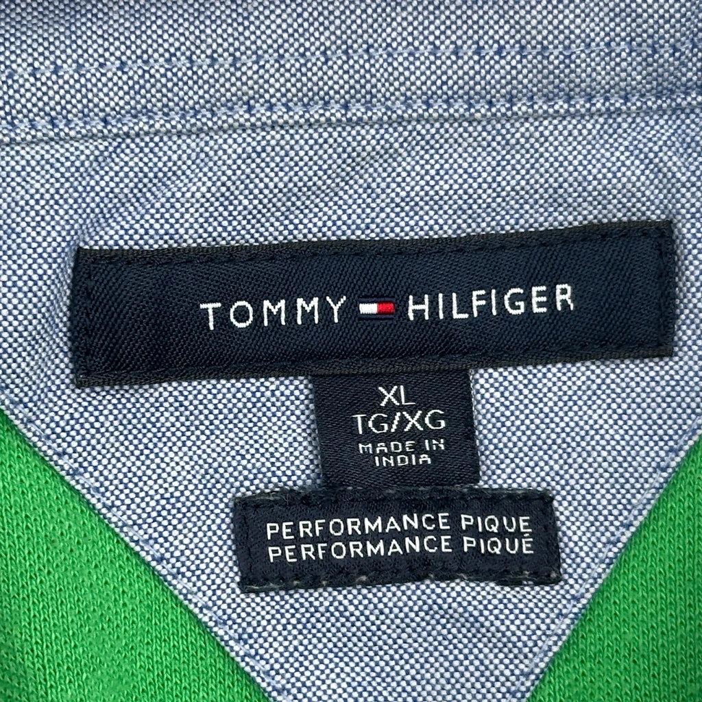 Tommy Hilfiger Striped Polo Shirt - XL Blue Cotton - Image 3