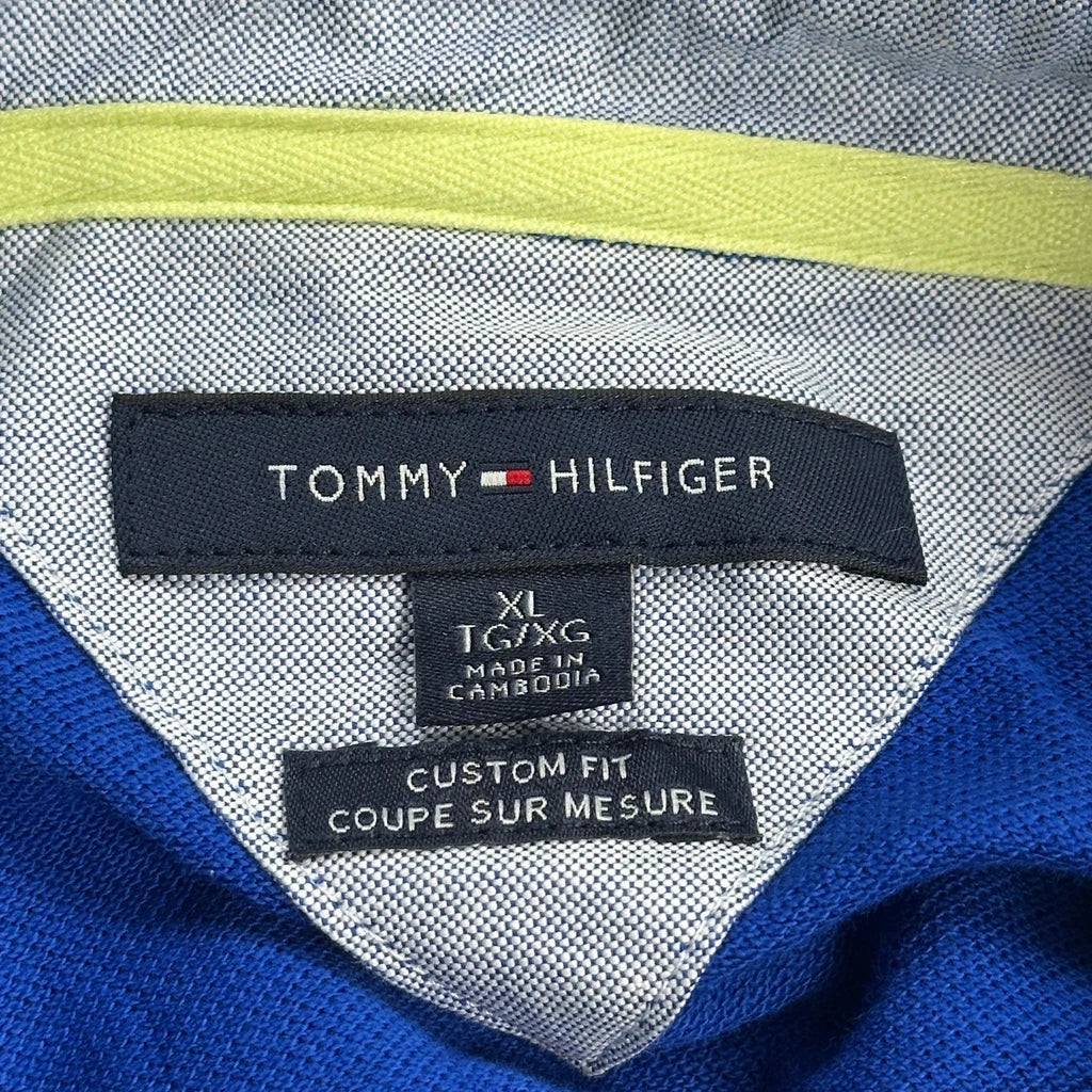 Tommy Hilfiger Polo Shirt - XL Blue Cotton - Image 3