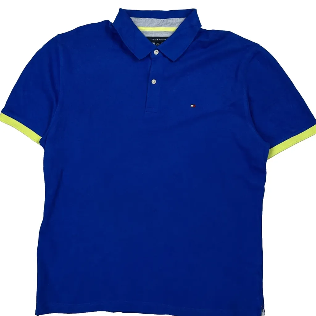 Tommy Hilfiger Polo Shirt - XL Blue Cotton - Image 4