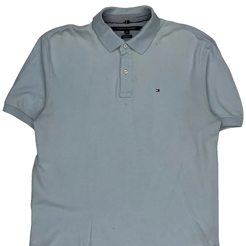 Tommy Hilfiger Polo Shirt - XL Blue Cotton - Image 4