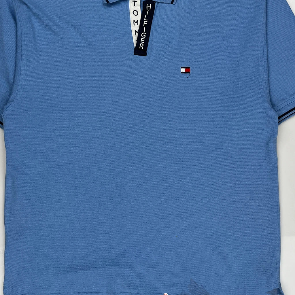 Tommy Hilfiger Polo Shirt - XL Blue Cotton - Image 3