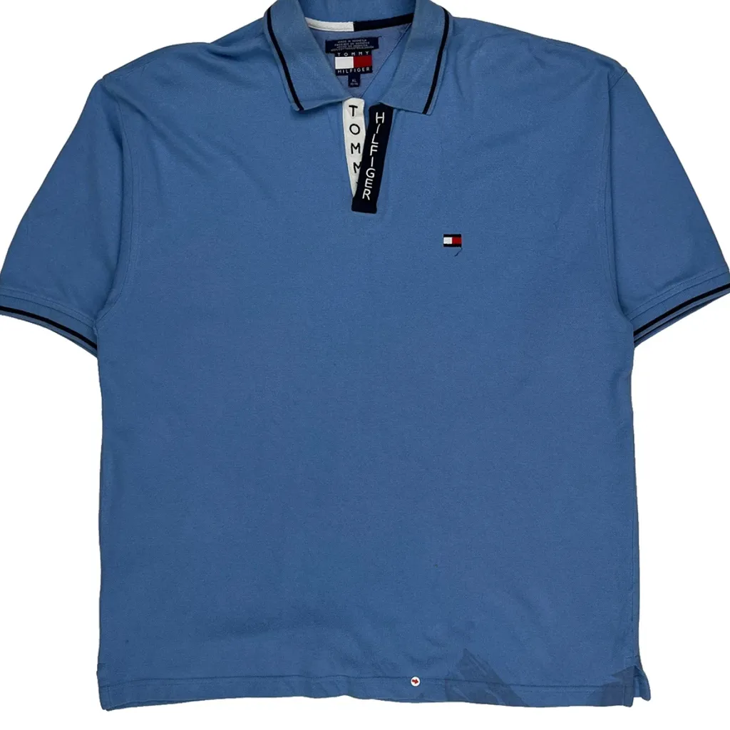 Tommy Hilfiger Polo Shirt - XL Blue Cotton - Image 9