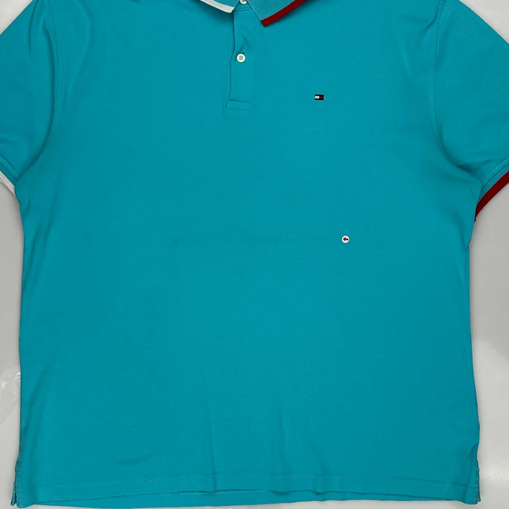 Tommy Hilfiger Polo Shirt - 2XL Blue Cotton - Image 3
