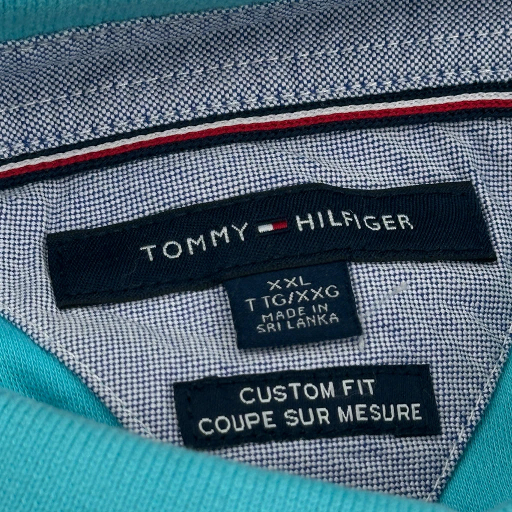 Tommy Hilfiger Polo Shirt - 2XL Blue Cotton - Image 4