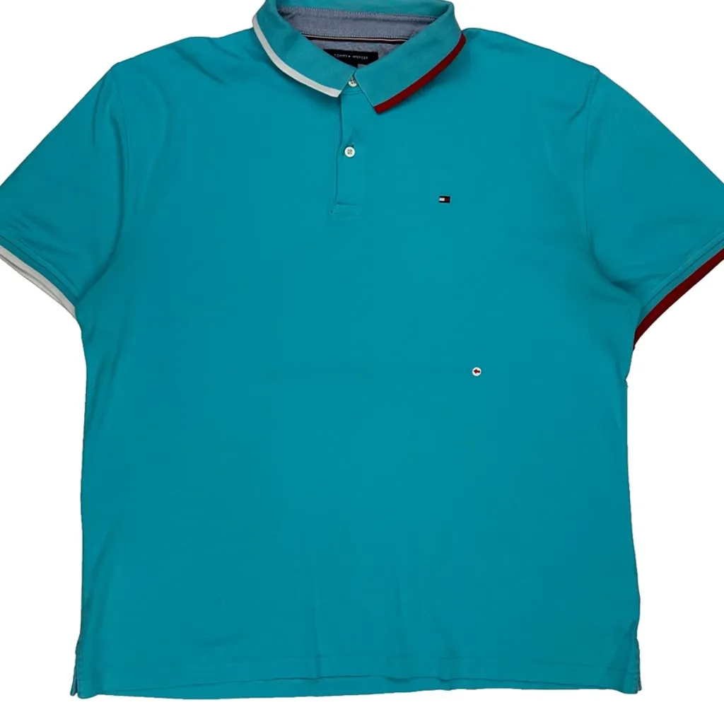 Tommy Hilfiger Polo Shirt - 2XL Blue Cotton - Image 6