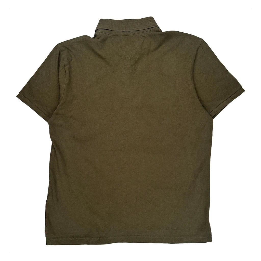 Tommy Hilfiger Polo Shirt - Large Brown Cotton - Image 2
