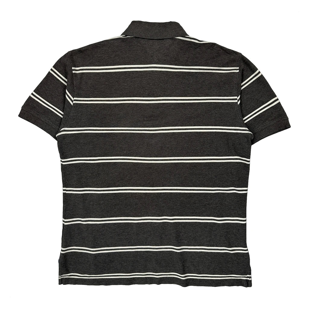 Tommy Hilfiger Striped Polo Shirt - Large Brown Cotton - Image 2