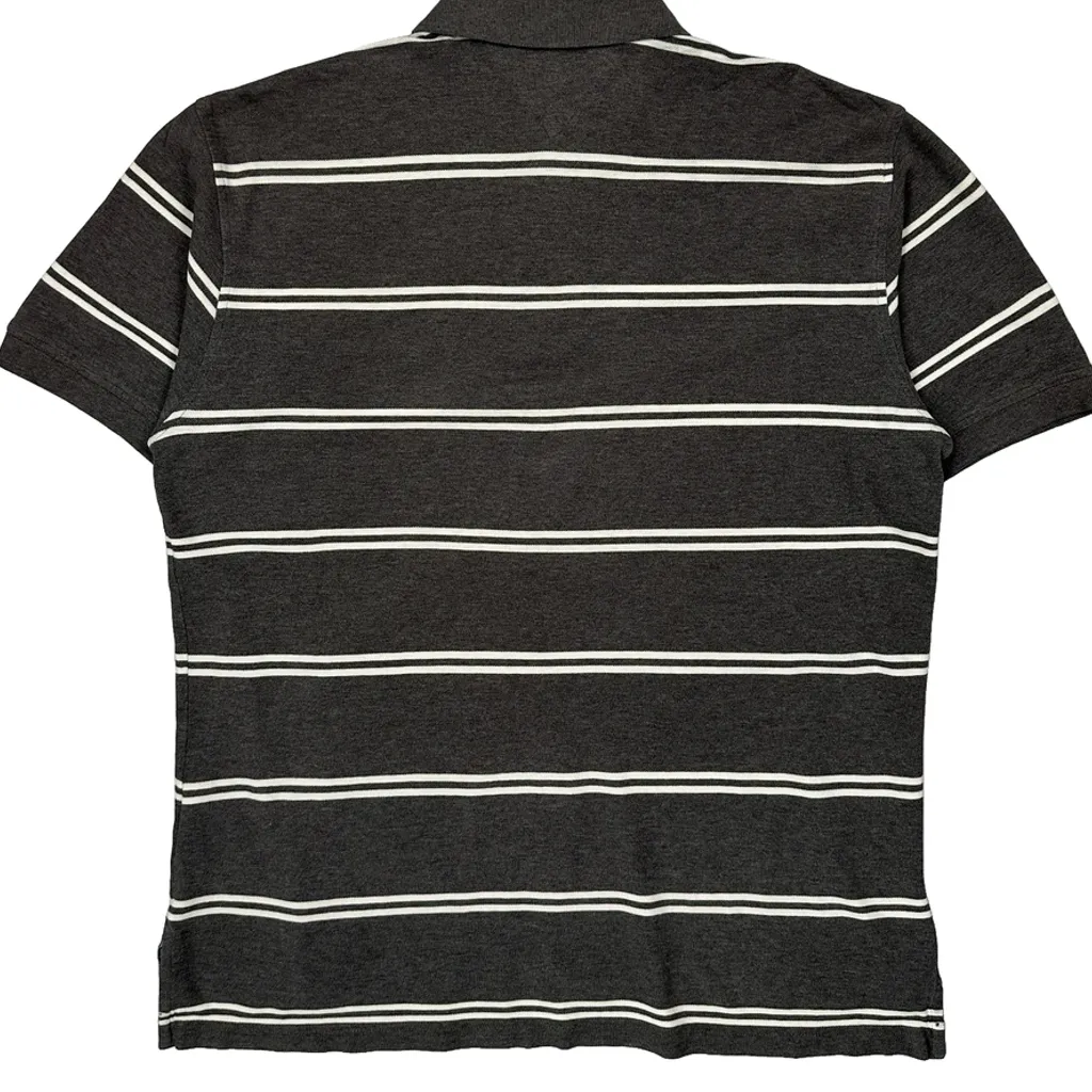 Tommy Hilfiger Striped Polo Shirt - Large Brown Cotton - Image 6