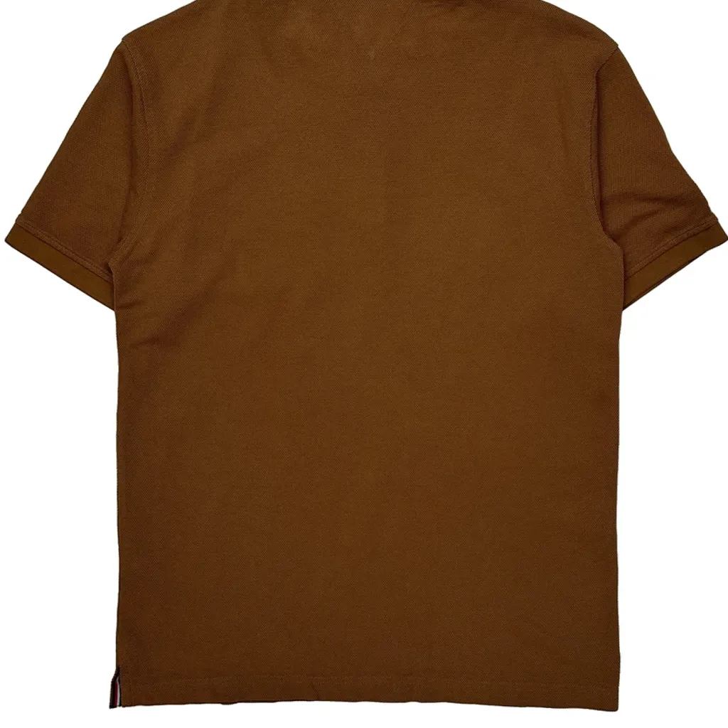 Tommy Hilfiger Polo Shirt - Small Brown Cotton - Image 7