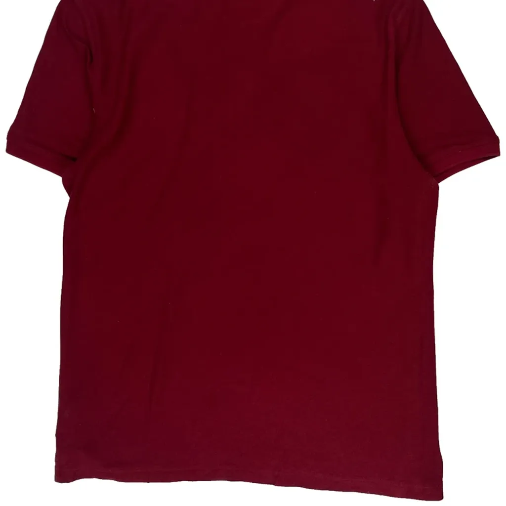 Tommy Hilfiger Striped Polo Shirt - XL Burgundy Cotton - Image 6