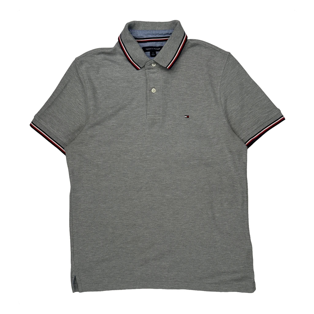 Tommy Hilfiger Polo Shirt - Medium Gray Cotton