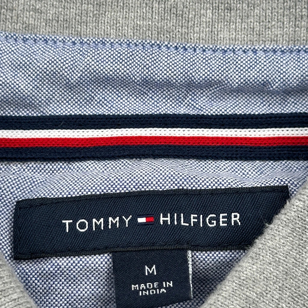 Tommy Hilfiger Polo Shirt - Medium Gray Cotton - Image 3