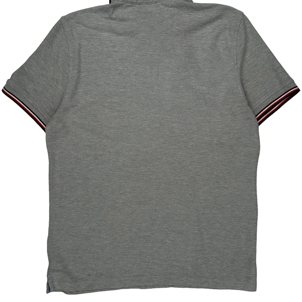 Tommy Hilfiger Polo Shirt - Medium Gray Cotton - Image 7