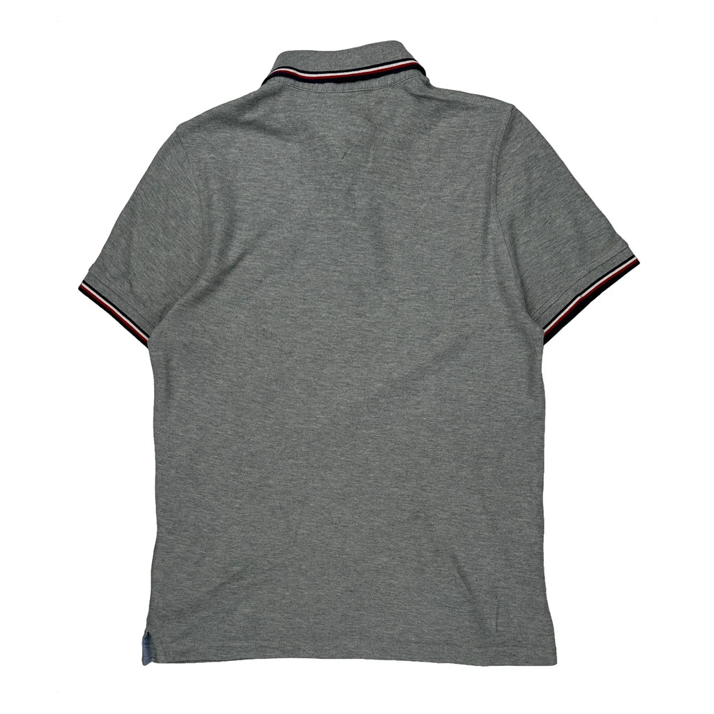 Tommy Hilfiger Polo Shirt - XS Gray Cotton - Image 2
