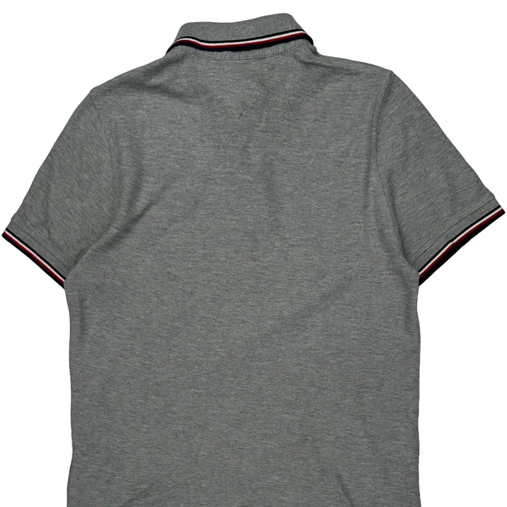 Tommy Hilfiger Polo Shirt - XS Gray Cotton - Image 7