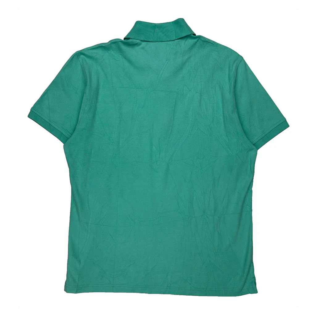 Tommy Hilfiger Polo Shirt - Large Green Cotton - Image 2