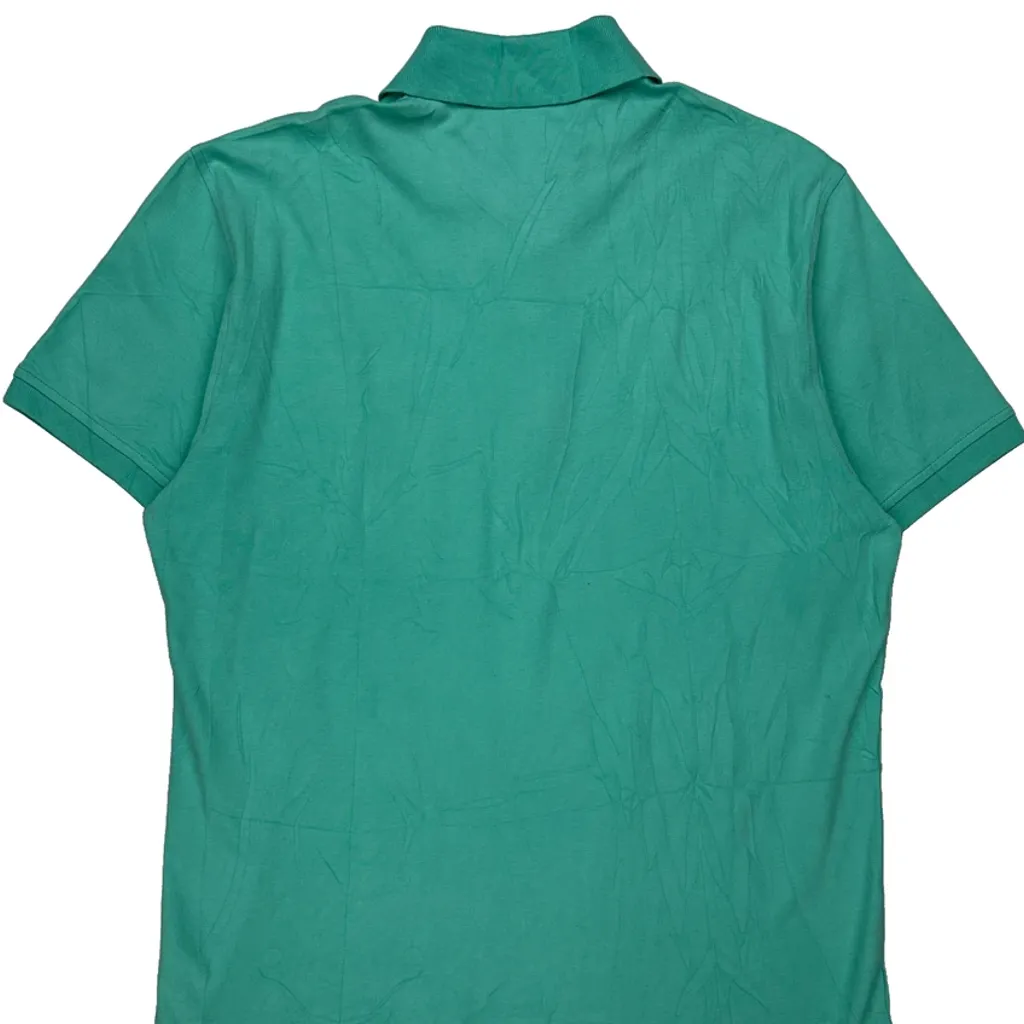 Tommy Hilfiger Polo Shirt - Large Green Cotton - Image 7