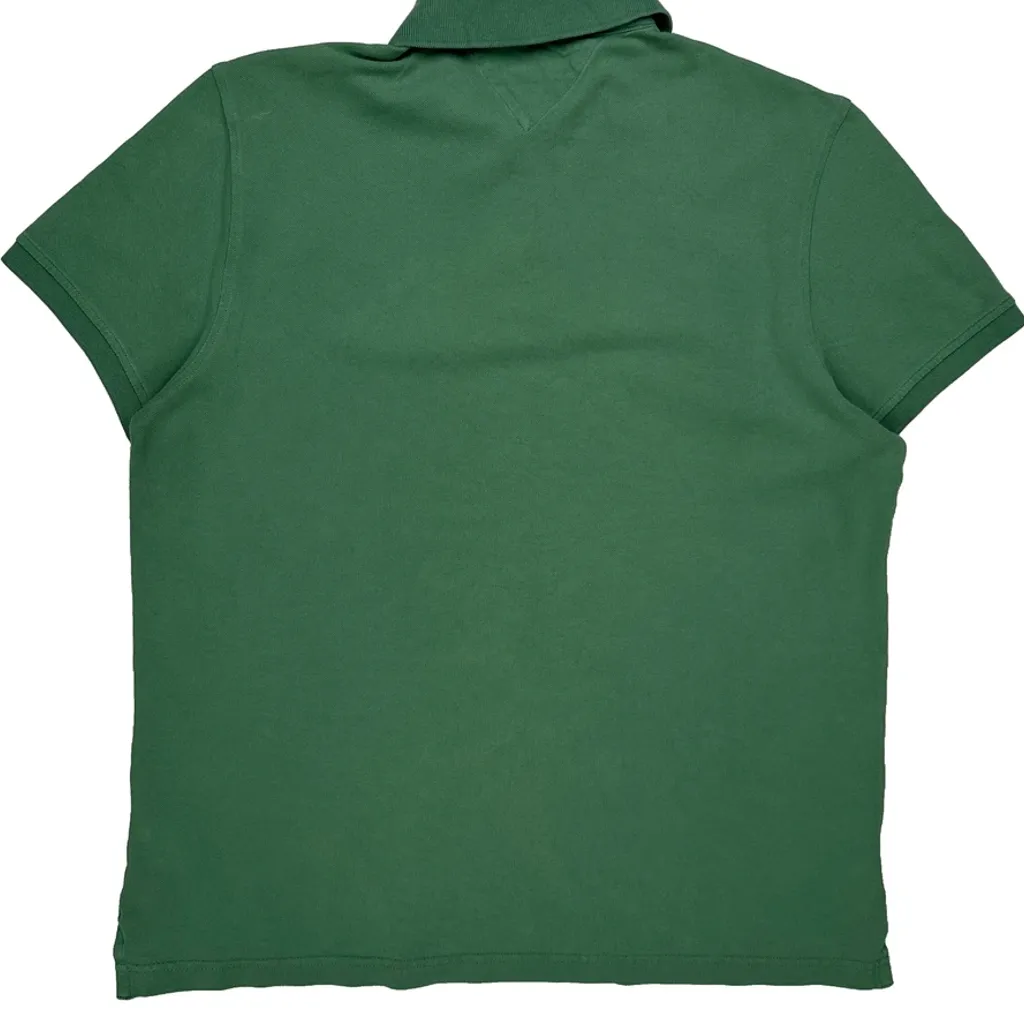 Tommy Hilfiger Polo Shirt - Large Green Cotton - Image 7