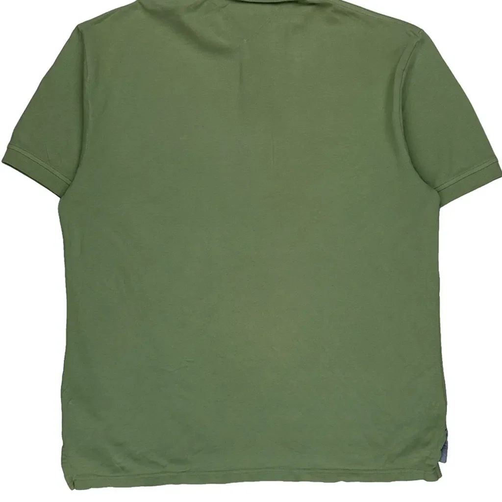 Tommy Hilfiger Polo Shirt - Large Green Cotton - Image 7