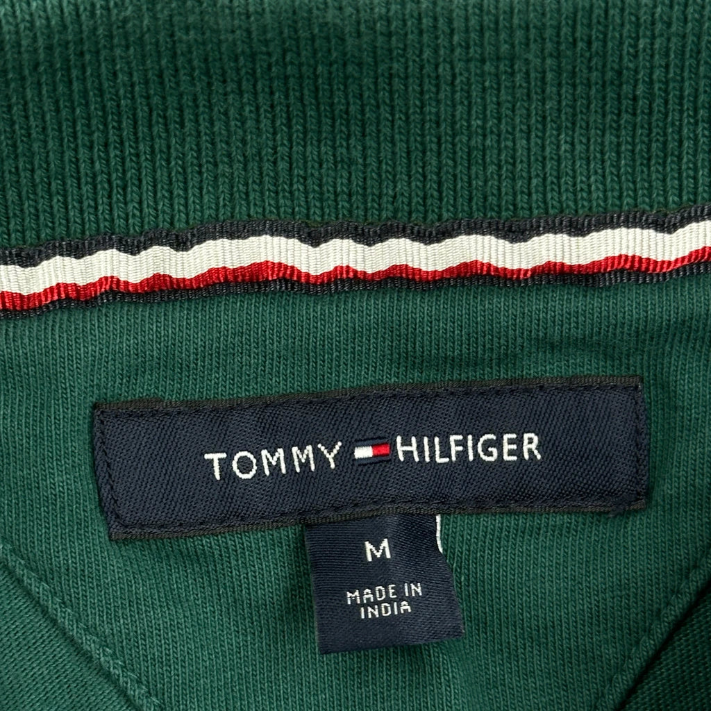 Tommy Hilfiger Polo Shirt - Medium Green Cotton - Image 3