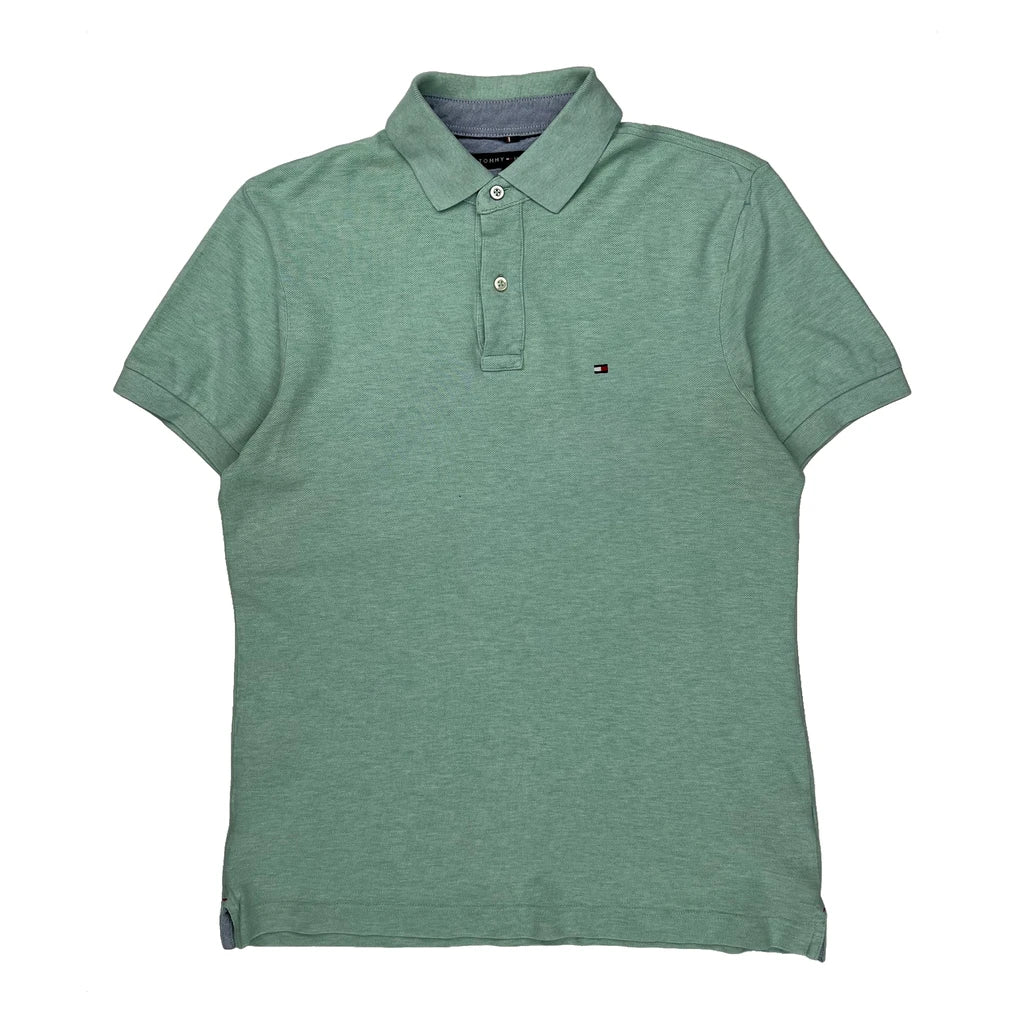 Tommy Hilfiger Polo Shirt - Medium Green Cotton