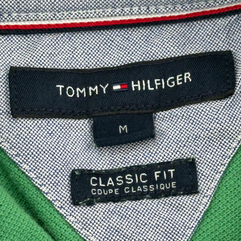 Tommy Hilfiger Polo Shirt - Medium Green Cotton - Image 3