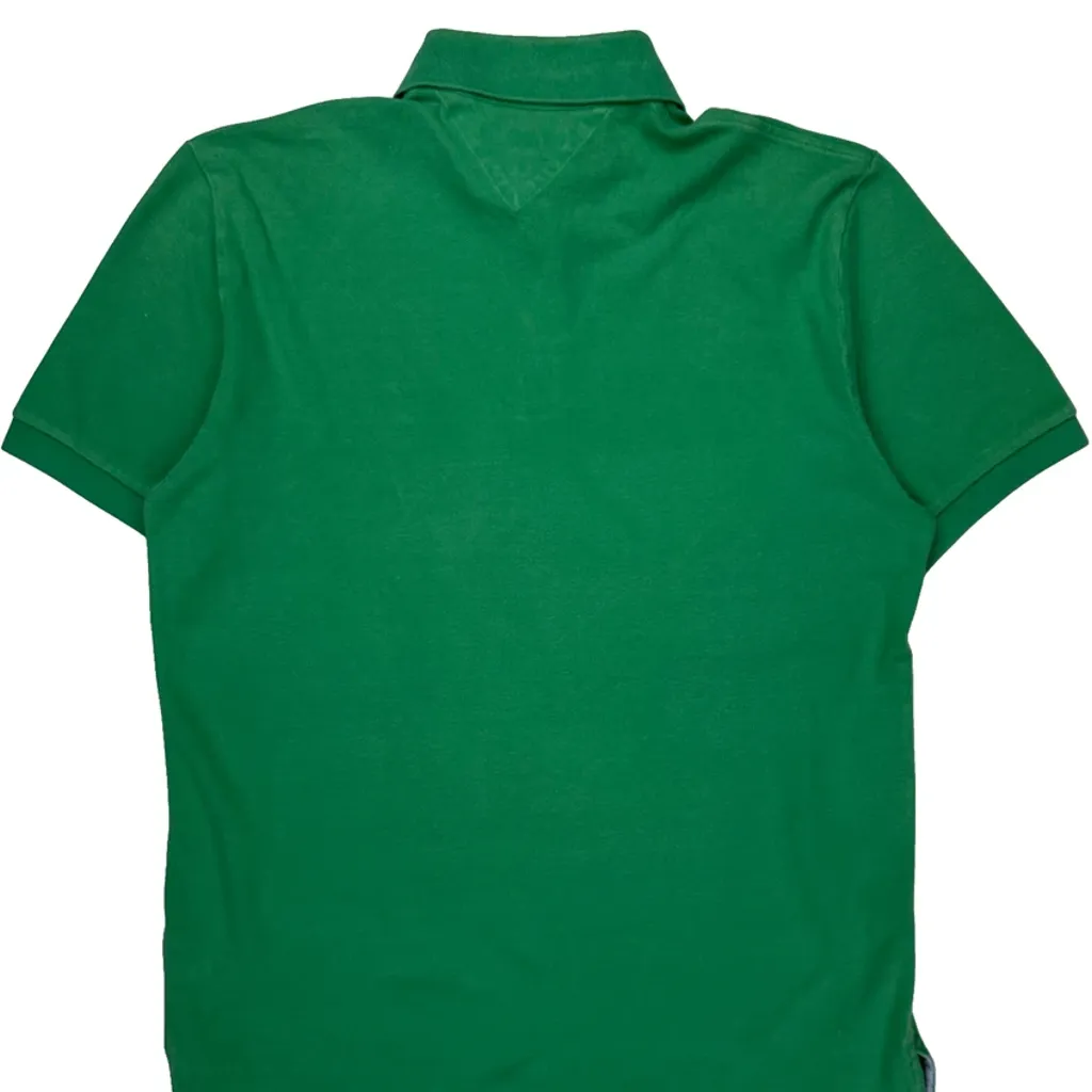 Tommy Hilfiger Polo Shirt - Medium Green Cotton - Image 7